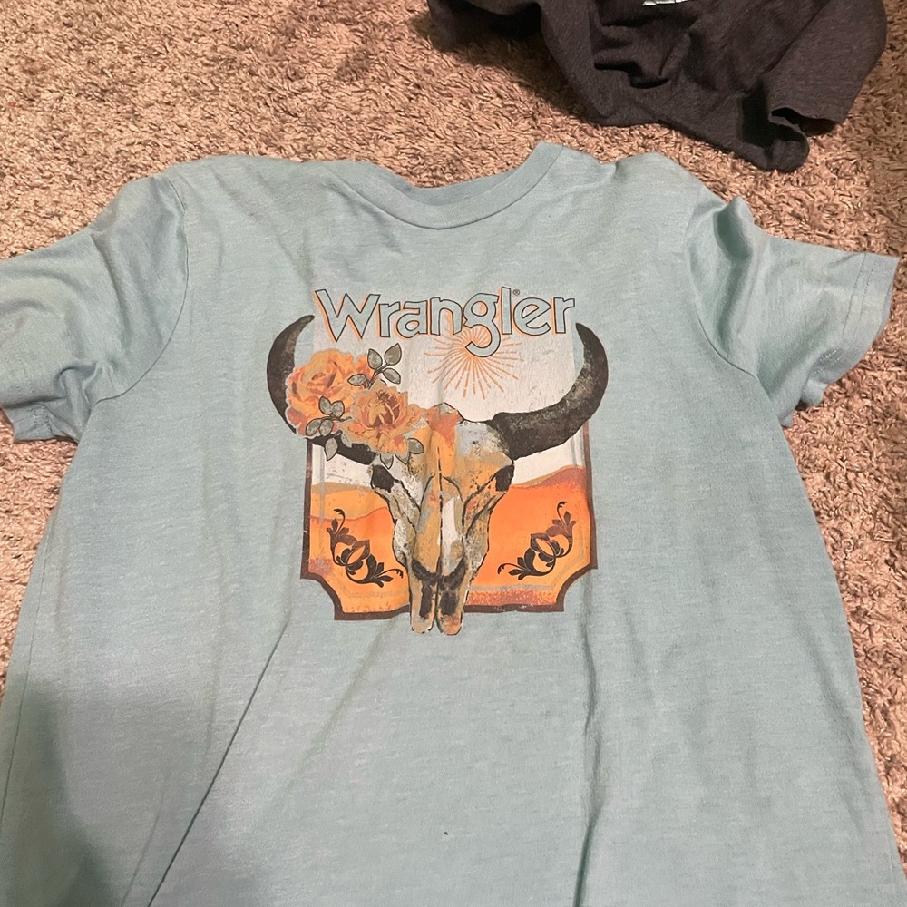 Wrangler Teal Graphic Tee